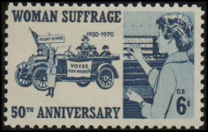 United States 1406 - Mint-NH - 6c Woman's Suffrage (1970)