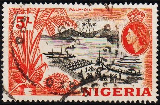 Nigeria.1953 5s S.G.78 Fine Used