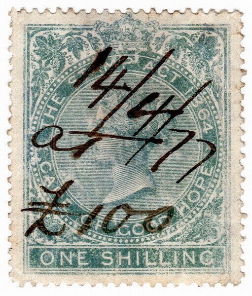 (I.B) Cape of Good Hope Revenue : Stamp Duty 1/- (1873)