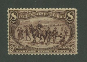 1898 United States Postage Stamp #289 Mint Never Hinged F/VF  