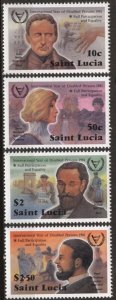 Saint Lucia 559-562 (mnh set of 4, see note) famous disabled people (1981)