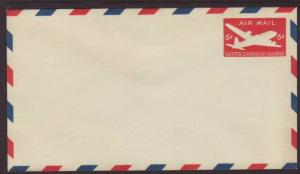US UC18 Airplane Postal Envelope Unused 