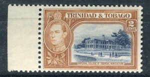 TRINIDAD TOBAGO; 1938 GVI Pictorial issue Mint MNH Unmounted Shade of 2c.