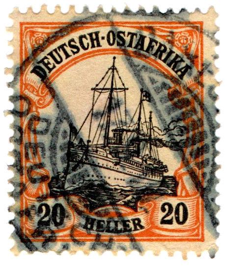 (I.B) Germany Colonial Postal : East Africa 20h (Daressalam)