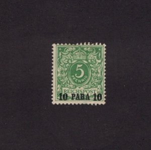 Germany Offices In Turkey Scott 8 -  Single. MH. OG.    #02 GERM/TURK8b