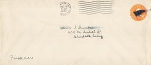 U529 6c GEORGE WASHINGTON ENVELOPE
