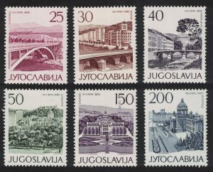 Yugoslavia 20th Anniversary of Liberation Yugoslav Capitals 6v 1965 MNH