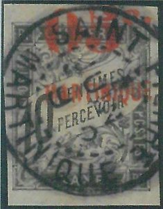 88116 - MARTINIQUE - STAMPS: Yvert  # 23 with ERROR not catalogued  -  FINE USED