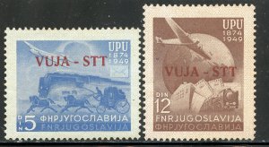 Yugoslavia, Trieste  # 15-16, Mint Hinge Remain.