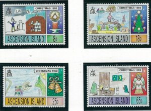 Ascension 549-52 MNH 1992 Christmas (ha1250)