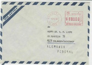 Republic of Argentina 1983 Airmail to Alemania Stamps Cover R 18588