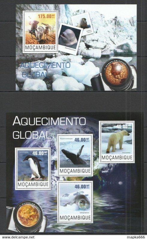 2014 Mozambique Animals Fauna Global Warming Kb+Bl ** St2452