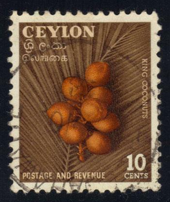 Ceylon #329 King Coconuts, used (0.25)