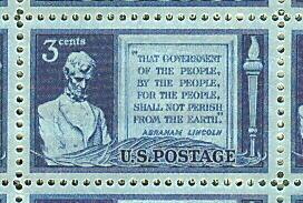 1948 sheet - Gettysburg Address - Sc# 978
