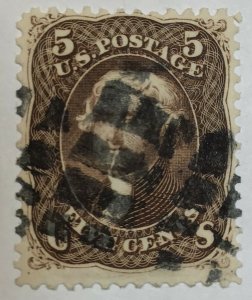 U.S. Scott # 76 VF Used CV $ 120.00 / Price $ 48.00  **Free Shipping**