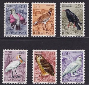 Yugoslavia   #1102-1107  MNH 1972  birds