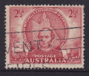 Australia -1946 -Cent Mitchell's Exploration 2 1/2d used