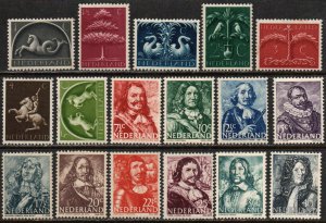 Netherlands Sc #245-261 Mint Hinged