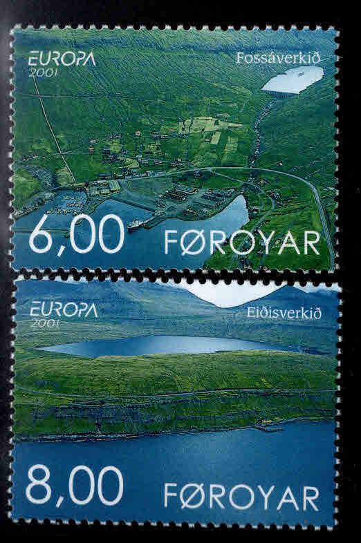 FAROE ISLANDS Scott 401-402  MNH** 2001 Europa set