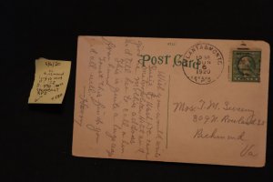 Scott US 490 on pc Atlanta & Montgomery RPO to Richmond VA (#458D)