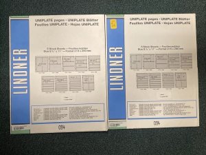 LINDNER Uniplate Sleeves - 094 - CLEAR - 5 Pages - Unopened