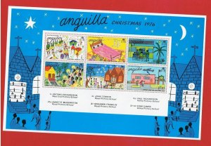 Anguilla  #270a MNH OG  Christmas souvenir sheet of 6