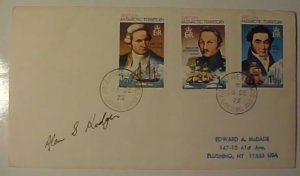 ANTARTIC GRAMAMSLAND AUTOGRAPH 1973 CAPTAIN