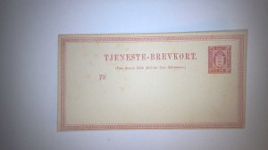 DENMARK POSTAL CARD MINT ENTIRE