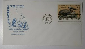 VENPEX Expo Sc#1464-67 FDC Channel Island Natl Monument Warms Springs OR 1972 