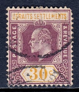 Straits Settlements - Scott #120 - Used - Toning, rounded cnr. UR - SCV $4.50