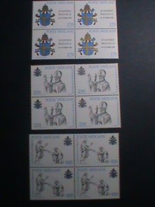 ​VATICAN CITY-1979 SC#645-7- INAUGURATION OF POPE JOHN PAUL II -MNH BLOCK- VF
