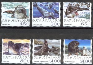 New Zealand Sc# 1094-1099 MNH 1992 Antarctic Seals