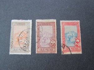 Tunisia 1906 Sc Q3,6,9 FU