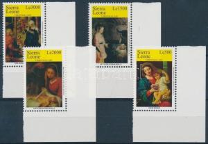 Sierra Leone stamp Christmas Paintings corner set MNH 2005 Mi 4861-4864 WS131317