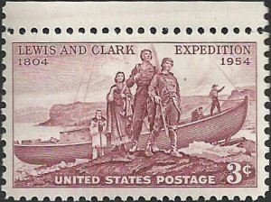 # 1063 MINT NEVER HINGED ( MNH ) LEWIS AND CLARK EXPEDITION    