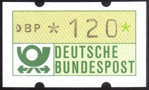 1981, Germany, 120pf ATM label, MNH, Mi ATM1