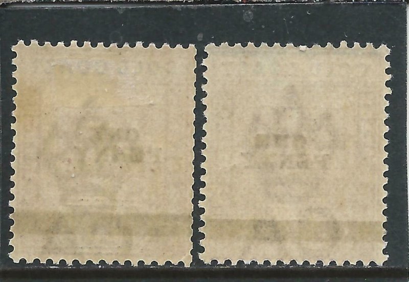 GOLD COAST 1901 OVERPRINT PAIR MM SG 35/36 CAT £28