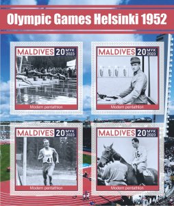 Stamps.Olympic Games Helsinki 1952  2023 year, 1+1 sheets  perforated NEW