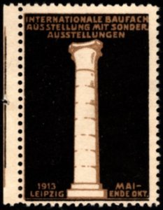 1913 Germany Poster Stamp International Building Trade Exhibition Special Exhibi