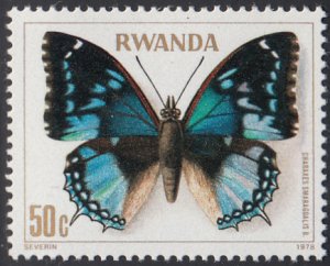 Rwanda 1979 MNH Sc #907 50c Charaxes smaragdalis Butterflies