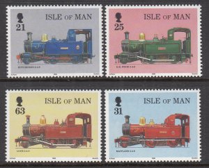 Isle of Man 781-784 Trains MNH VF