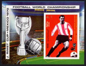 Yemen/YAR Mi Block 125 (#1107) mnh s/s  1970 World Cup Soccer Mexico Beckenbauer