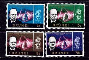 Brunei 120-23 MH 1966 Churchill