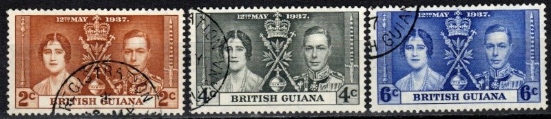 British Guiana #227-9   F-VF Used CV $3.05 (X986)