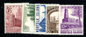 1953 Norfolk Island Sc#13-18 MLH* ( 1777 BCX2 )