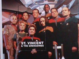 ST.VINCENT& GRENADINES-STAR TREK VOYAGER-FAMOUS MOVIE MNH-S/S-VERY FINE