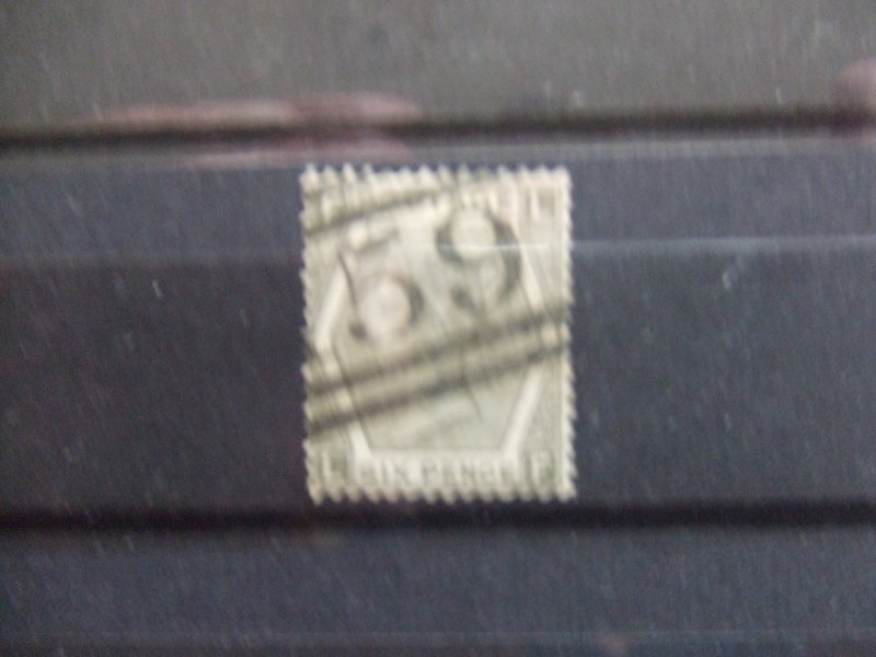 QV 1867 6d grey SG125 plate 12 CV £200 #1