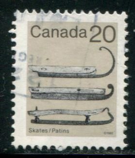 922 Canada 20c Ice Skates, used
