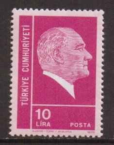 Turkey  #1934  MNH  1975  Kemal Ataturk  10 l