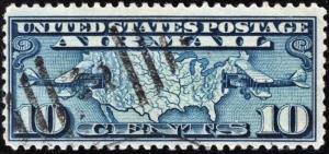 SC#C7 10¢ Map & Planes (1926) Used